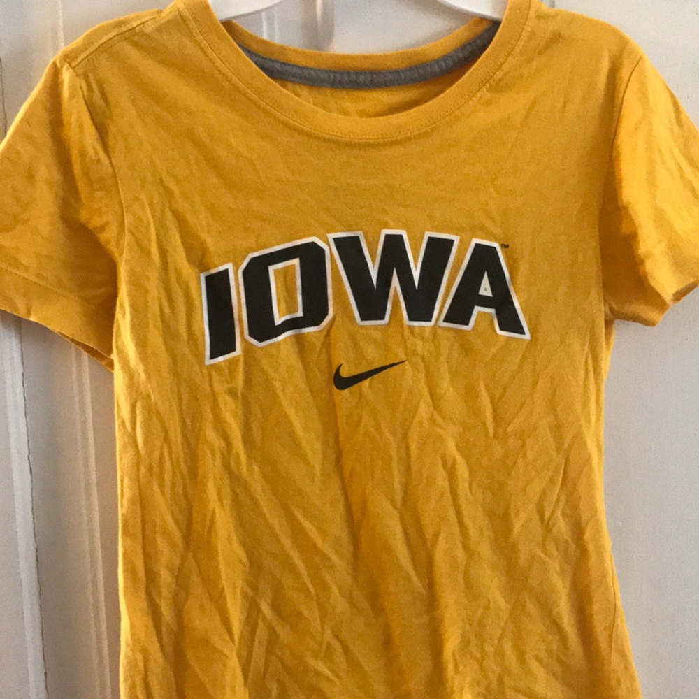 Yellow Iowa team shirt
